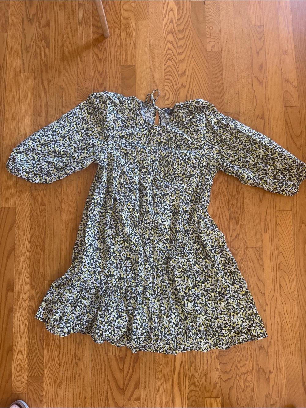 Rails Dress Small Louise Chrysanthemum Ditsy Floral Tiered Cottage Prairie Boho